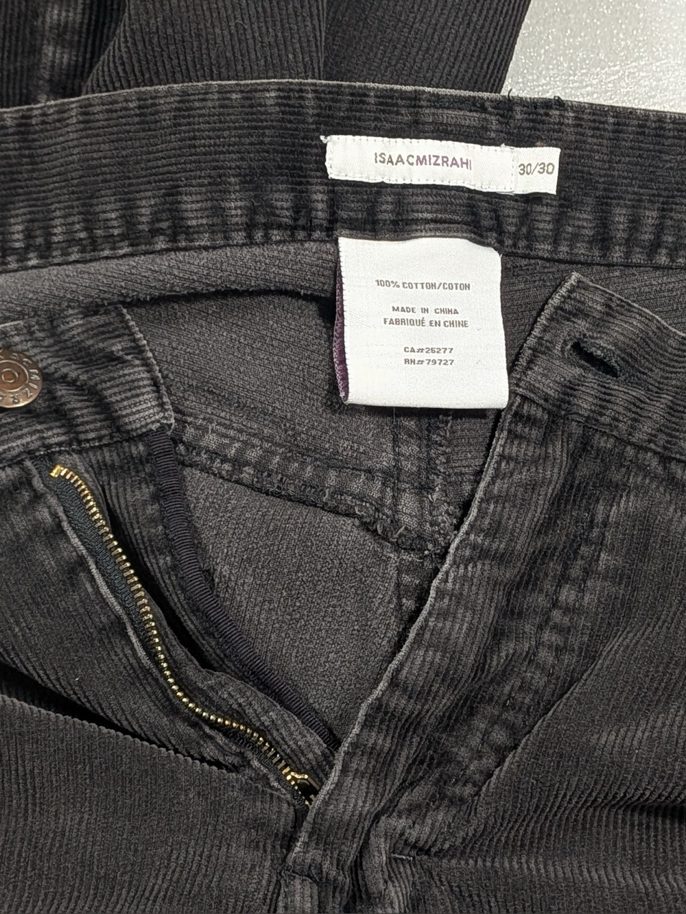 Vintage 90s/early Y2K Isaac Mizrahi Corduroy Pants- with flaws - Picture 11 of 11